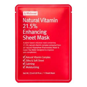 By Wishtrend Natural Vitamin 21.5% Enhancing Sheet Mask - 23 ml.