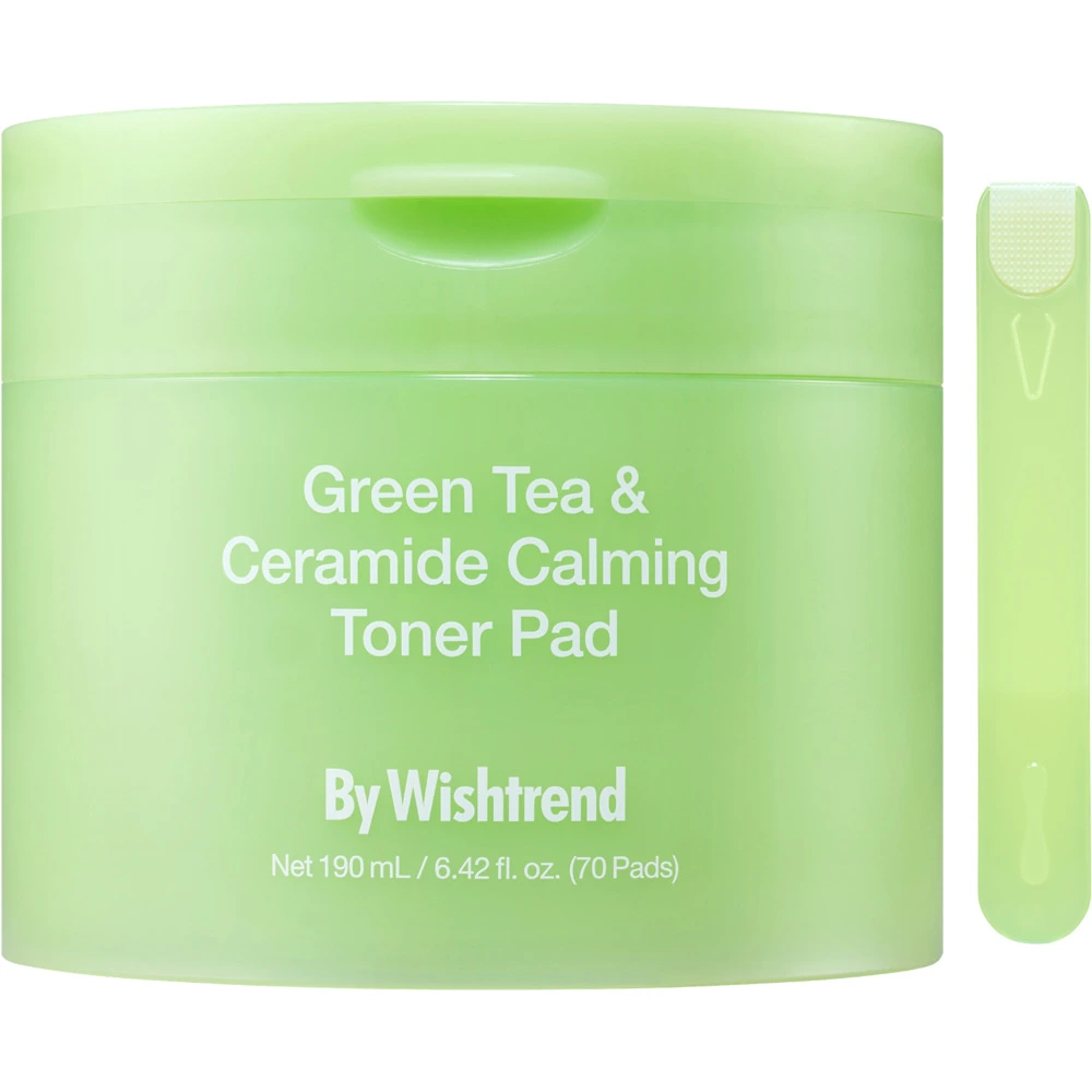 By Wishtrend Green Tea & Ceramide Calming Toner Pad 190 ml