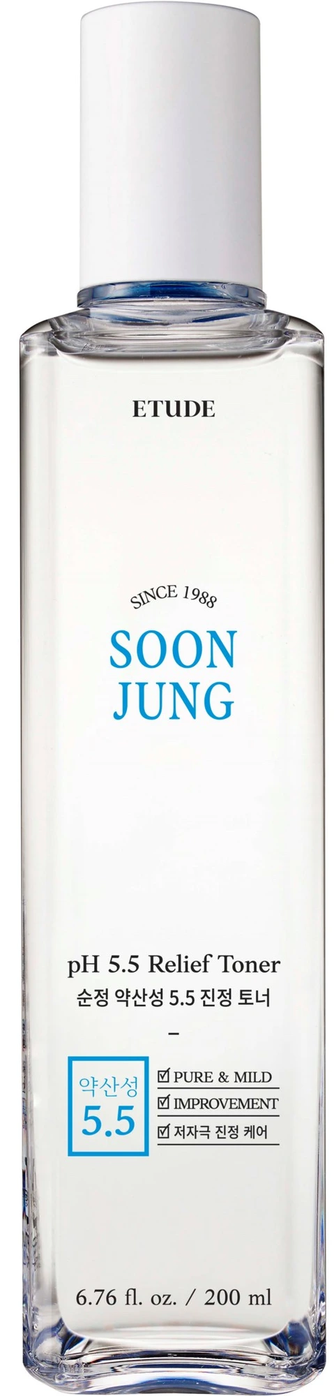 Etude Soonjung Ph 5.5 Relief Soothing Facial Tonic Lotion for hudregenerering 200 ml