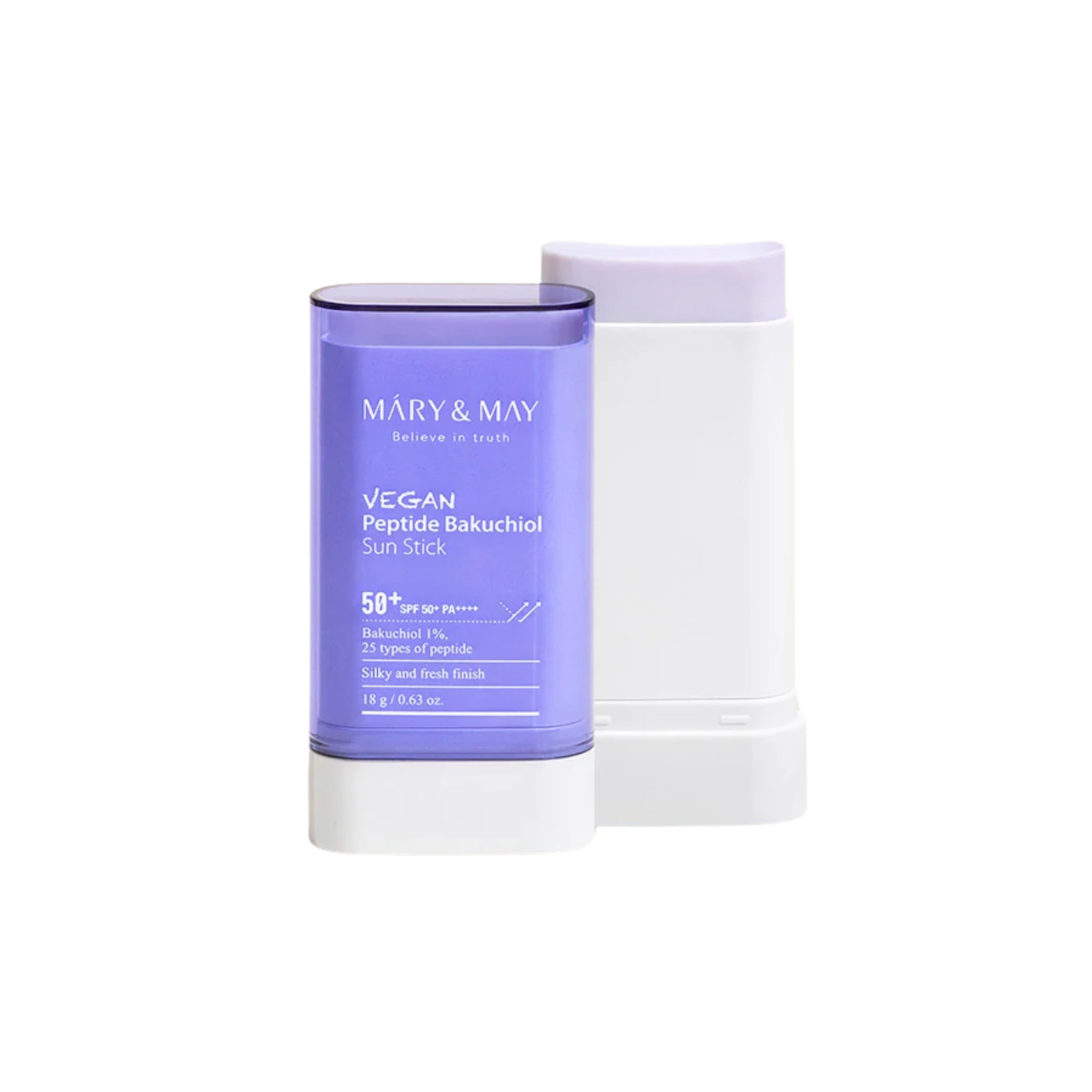 Mary & may Bakuchiol Sun Stick Vegan Peptide SPF 50+ - - 18,0 g