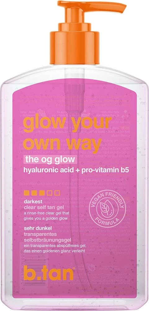 b.tan Glow Your Own Way Clear Self Tan Gel 473 ml