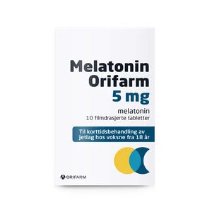 Melatonin Orifarm tab 5 mg, 10 stk