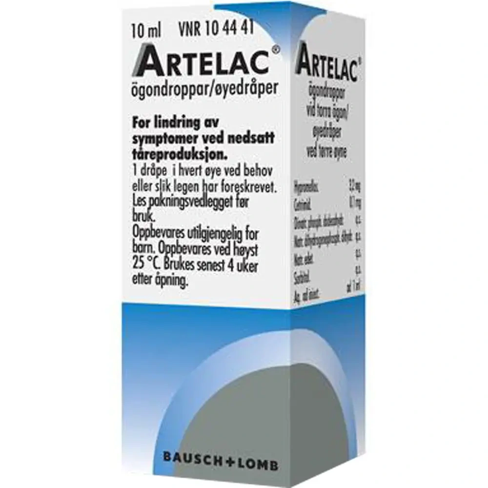 Artelac øyedr, oppl 3,2 mg/ml