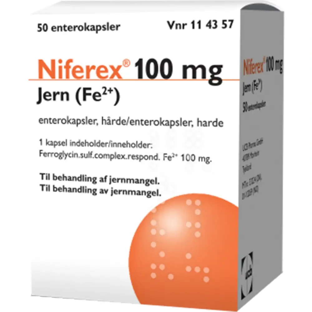 Niferex enterokaps 100 mg