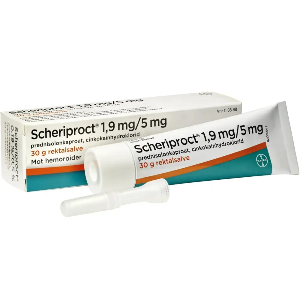 Scheriproct rektalsalve 1,9 mg/g/5 mg/g