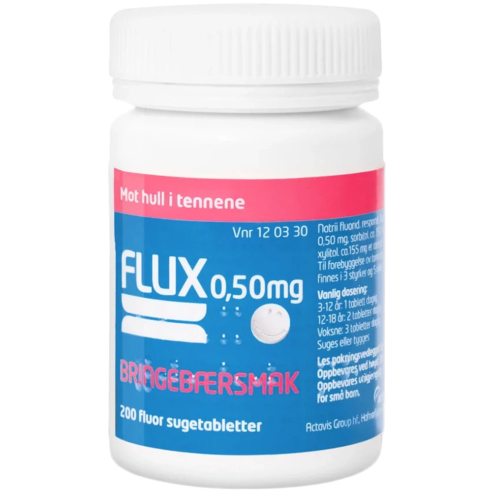 Flux sugetab med bringebærsmak 0,5 mg