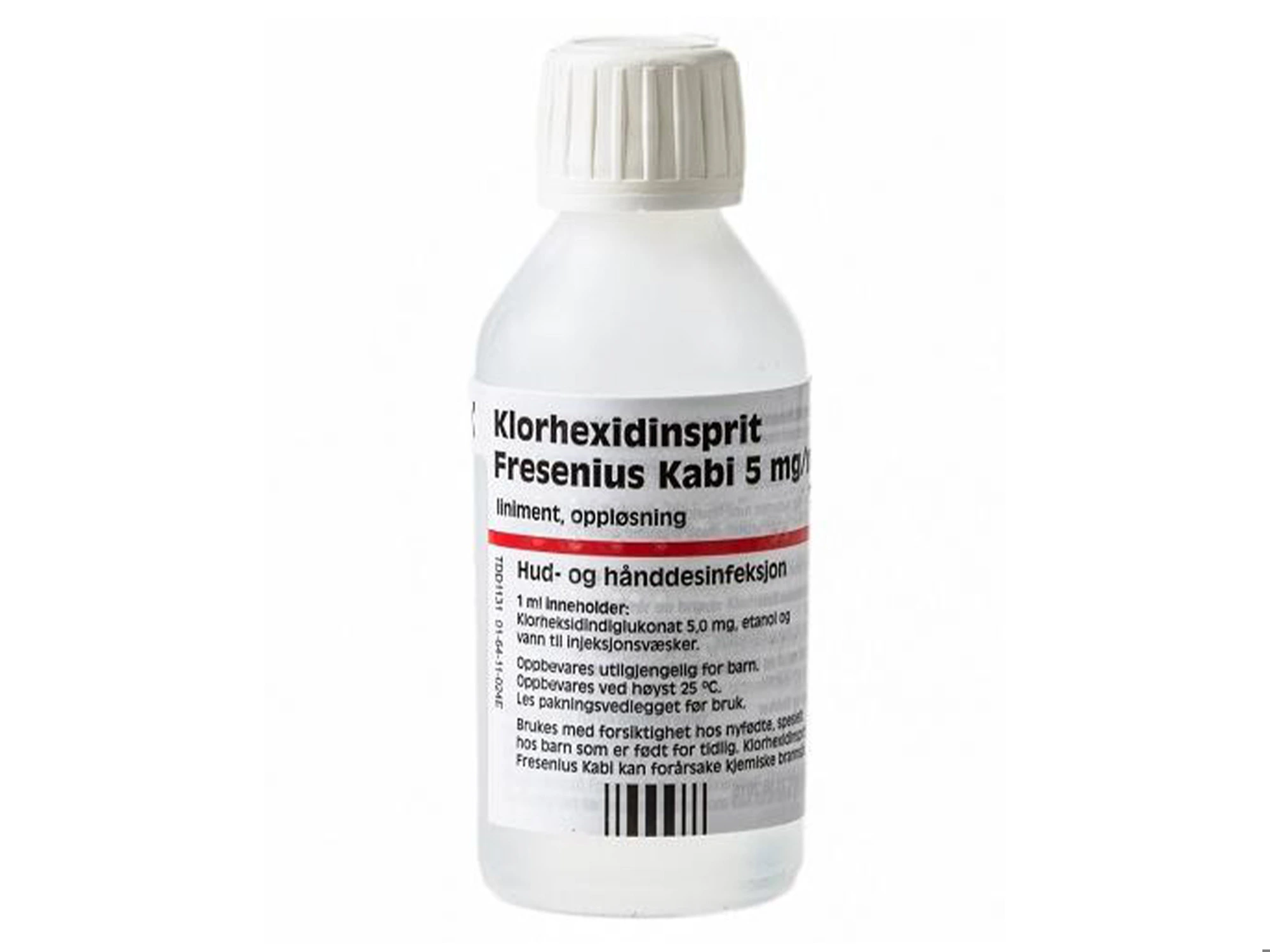 Klorhexidinsprit Fresenius Kabi liniment, oppl 5 mg/ml