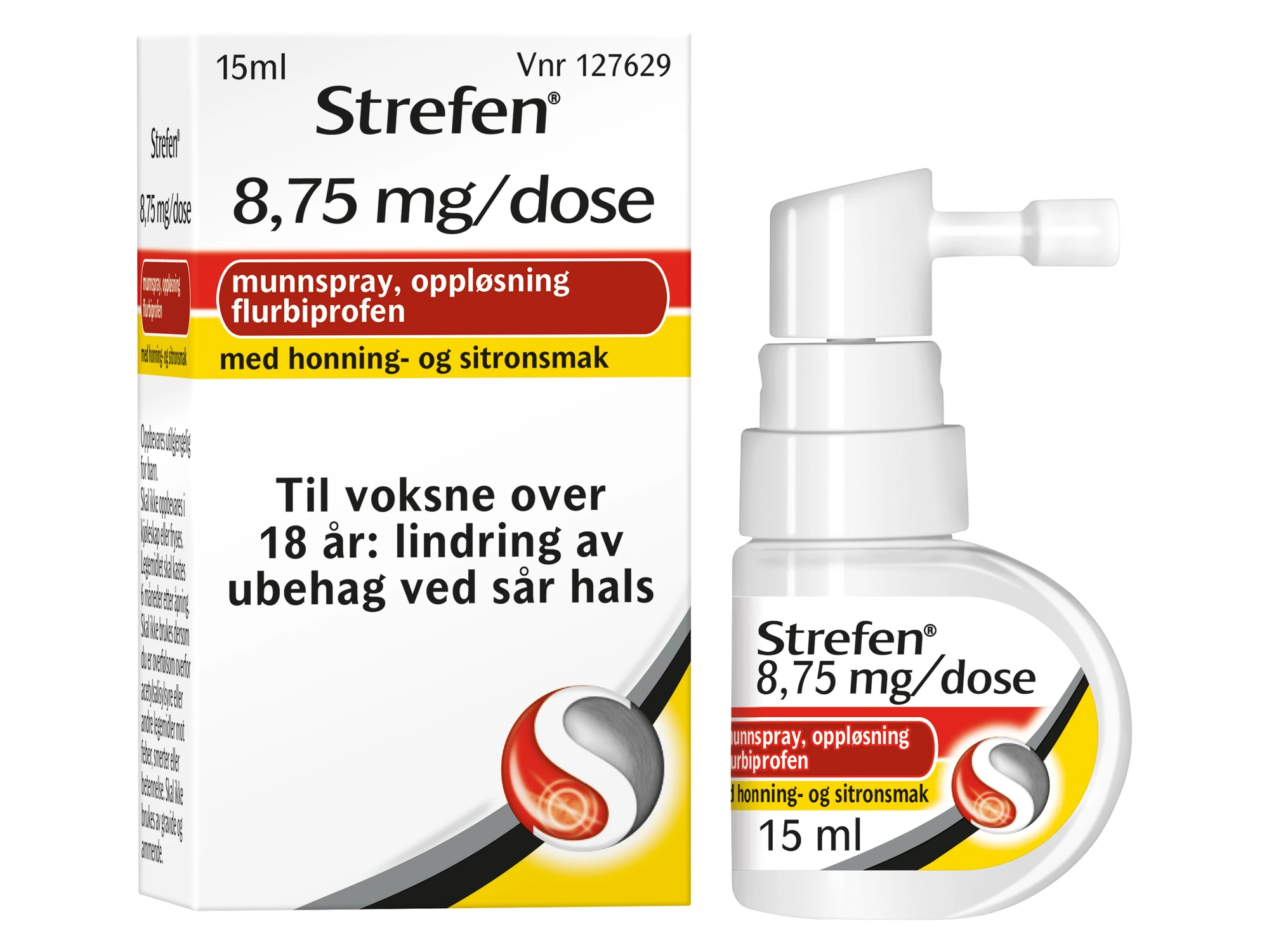 Strefen munnspray oppl med honning/sitronsmak 8,75 mg/dose