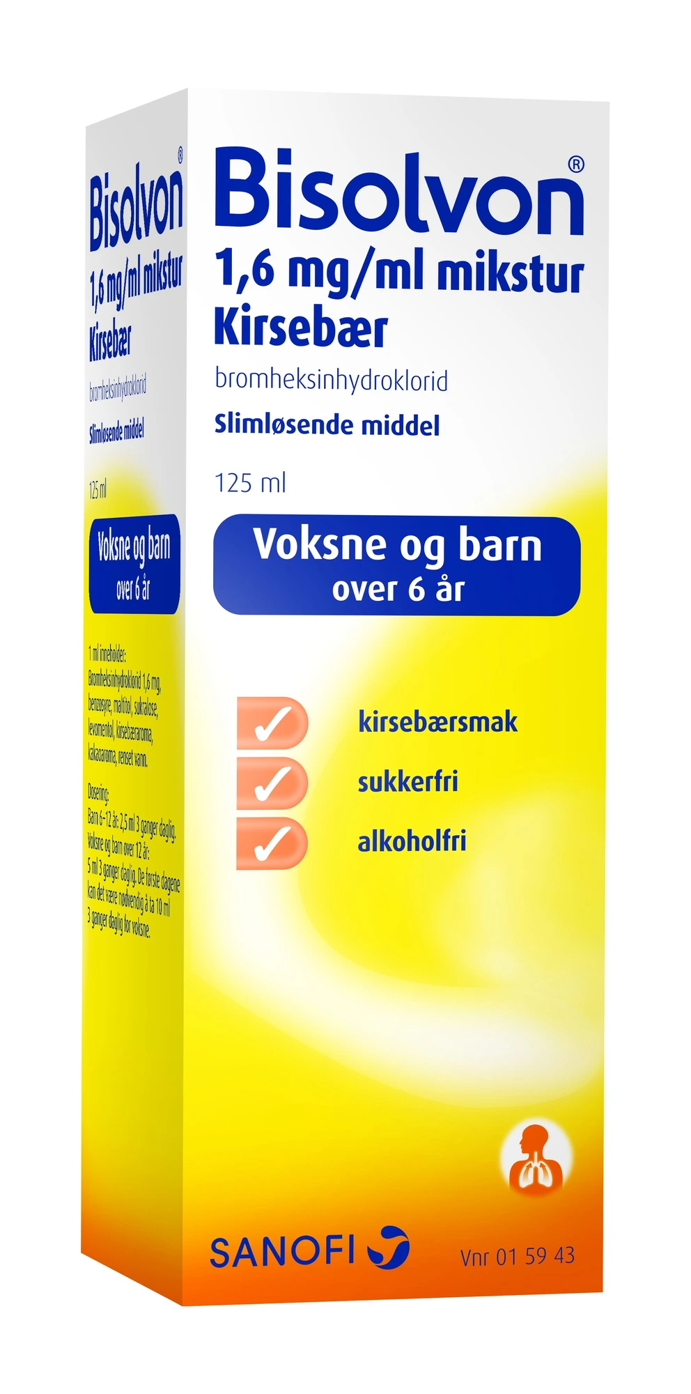 Bisolvon mikst med kirsebærsmak 1,6 mg/ml