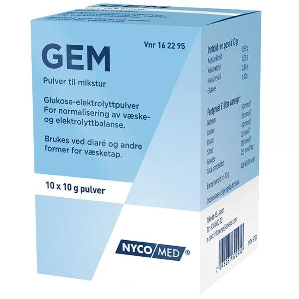 Gem pulv til mikst, oppl