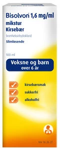 Bisolvon mikst oppl med kirsebærsmak 1,6 mg/ml