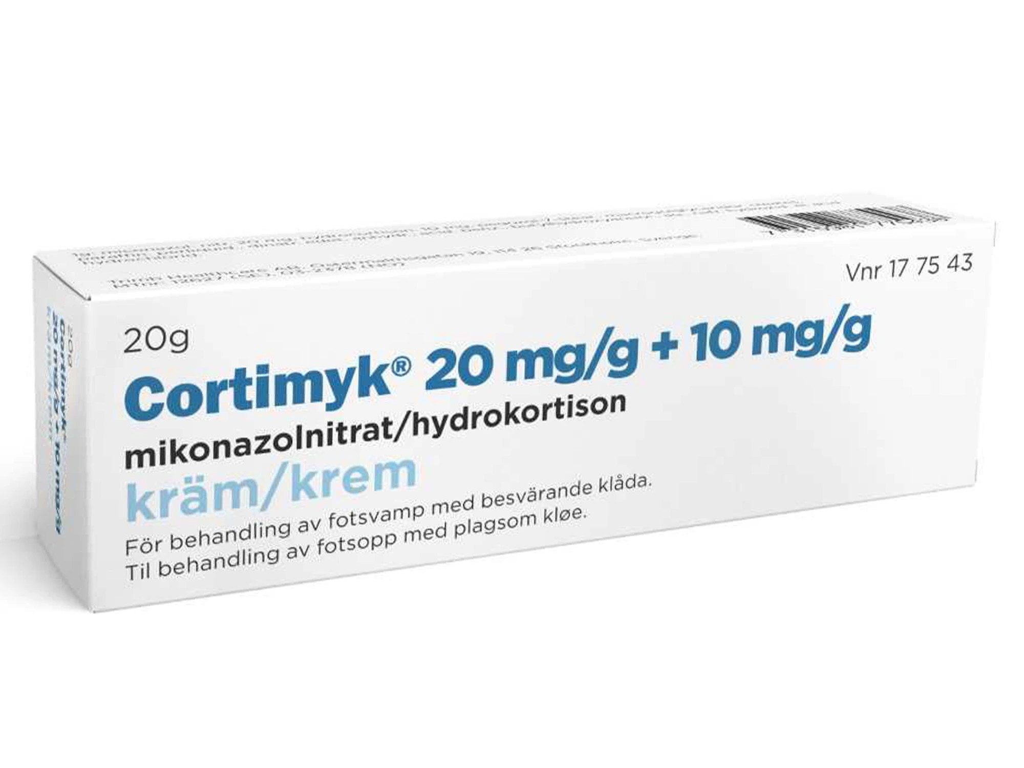 Cortimyk krem 20 mg/g/10 mg/g