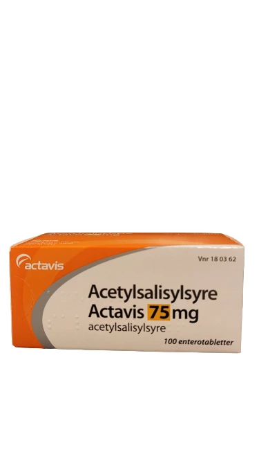 Acetylsalisylsyre Actavis enterotab 75 mg