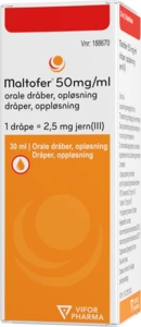 Maltofer dråper, oppl 50 mg/ml