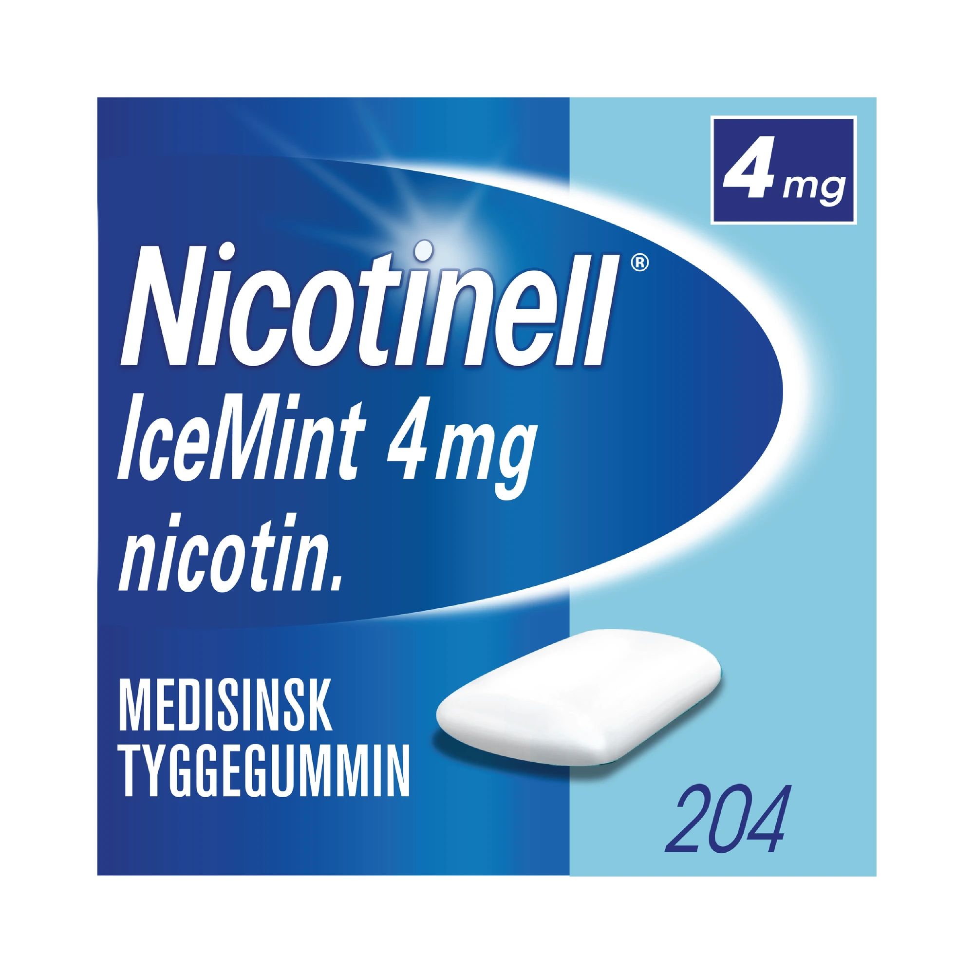 Nicotinell medisinsk tyggegummi med icemintsmak 4 mg