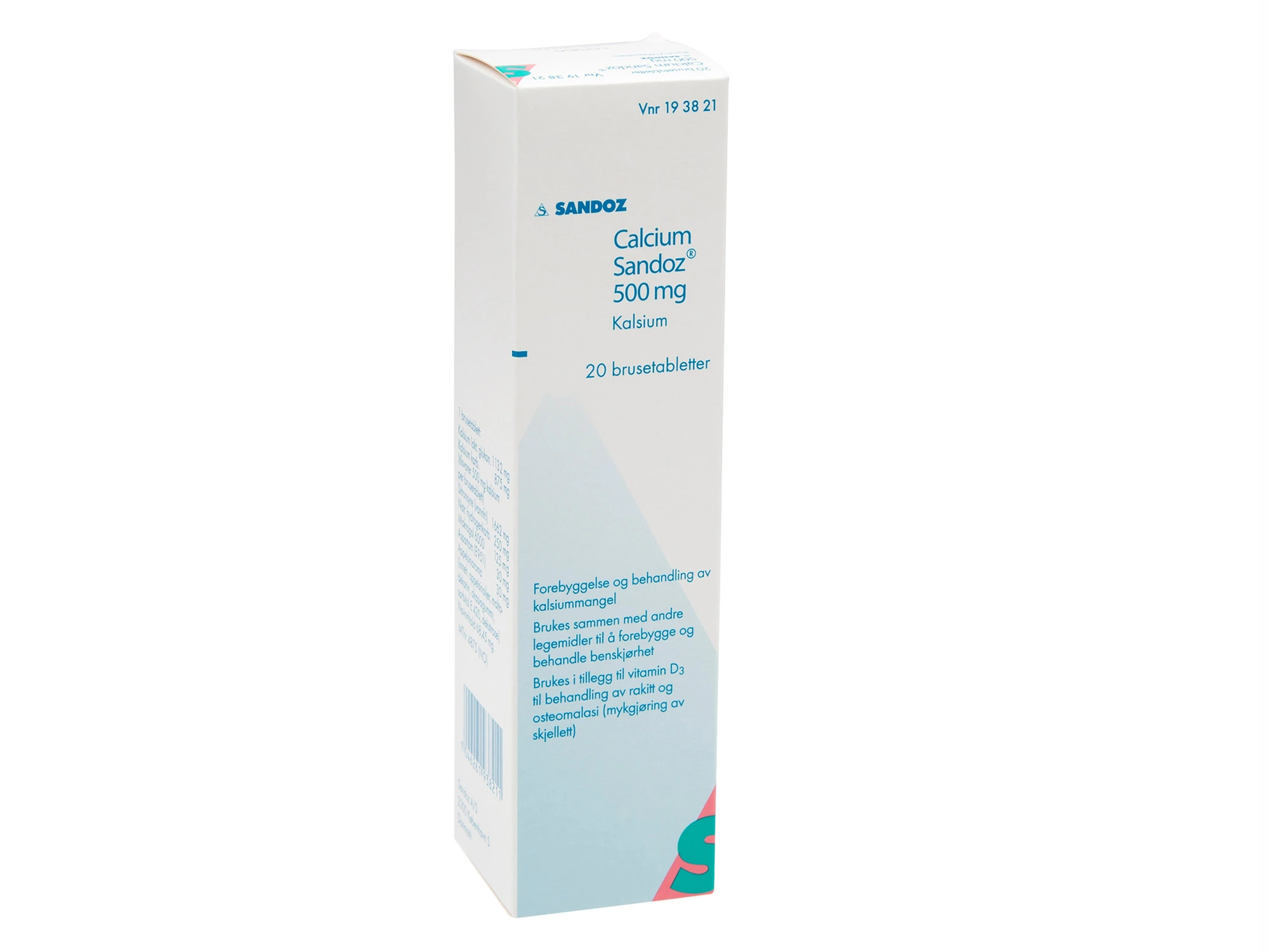 Calcium-Sandoz brusetab 500 mg