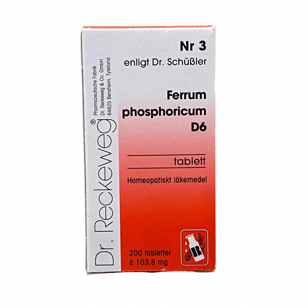 Cellesalt nr.3 (Ferrum Phos) D6 200 Tabletter