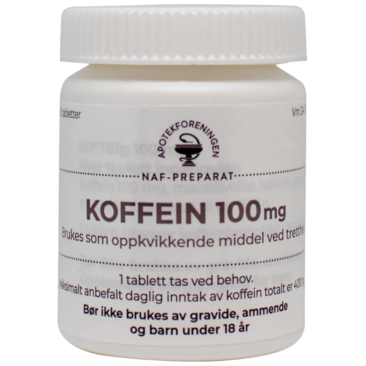 Koffein NAF tab 100 mg