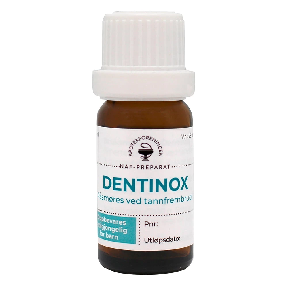 Dentinox NAF oppl til tannkjøtt 5 mg/g/75 mg/g/675 mg/g