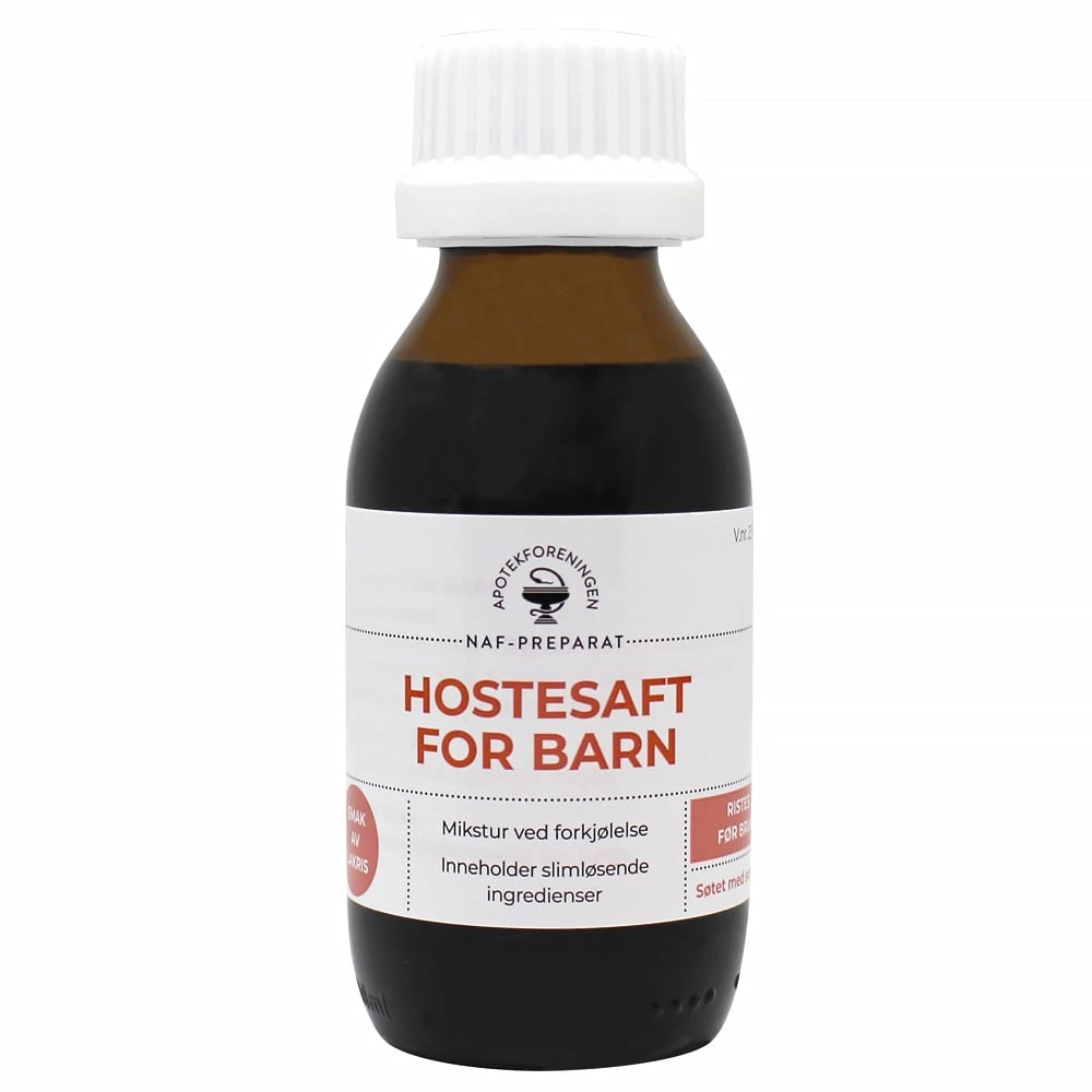 Hostesaft for barn NAF mikst oppl 2 mg/g/50 mg/g/13 mg/g