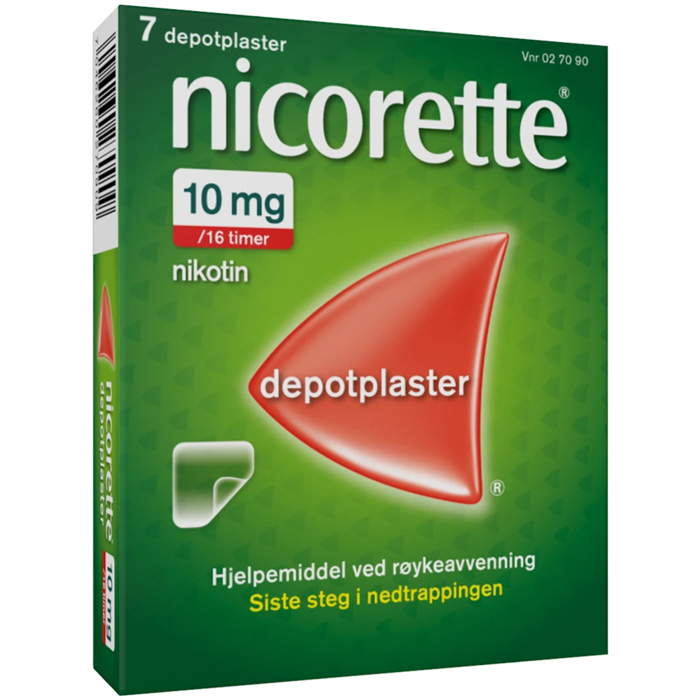 Nicorette depotplaster 10 mg/16 timer