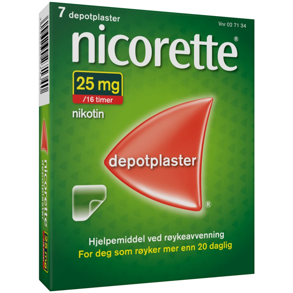 Nicorette depotplaster 25 mg/16 timer