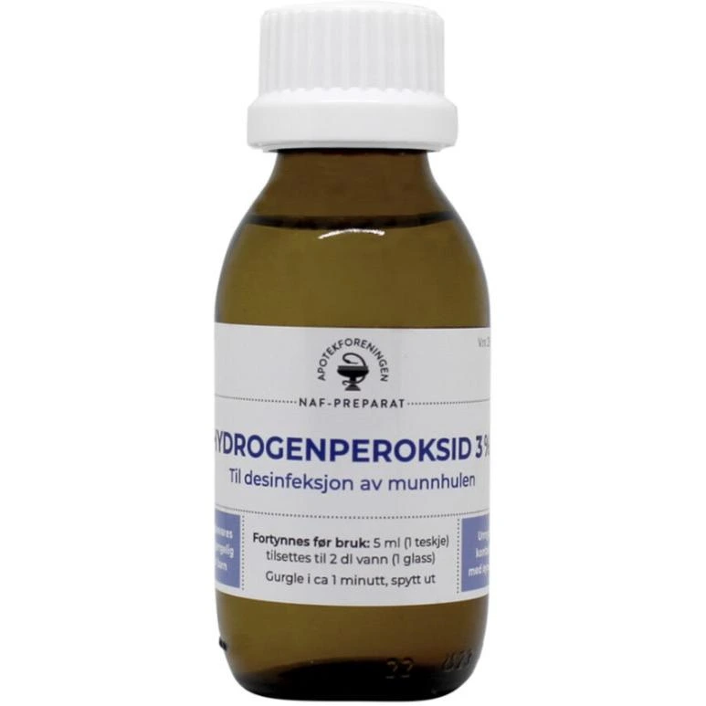 Hydrogenperoksid NAF kons til gurglevann 3 % w/w