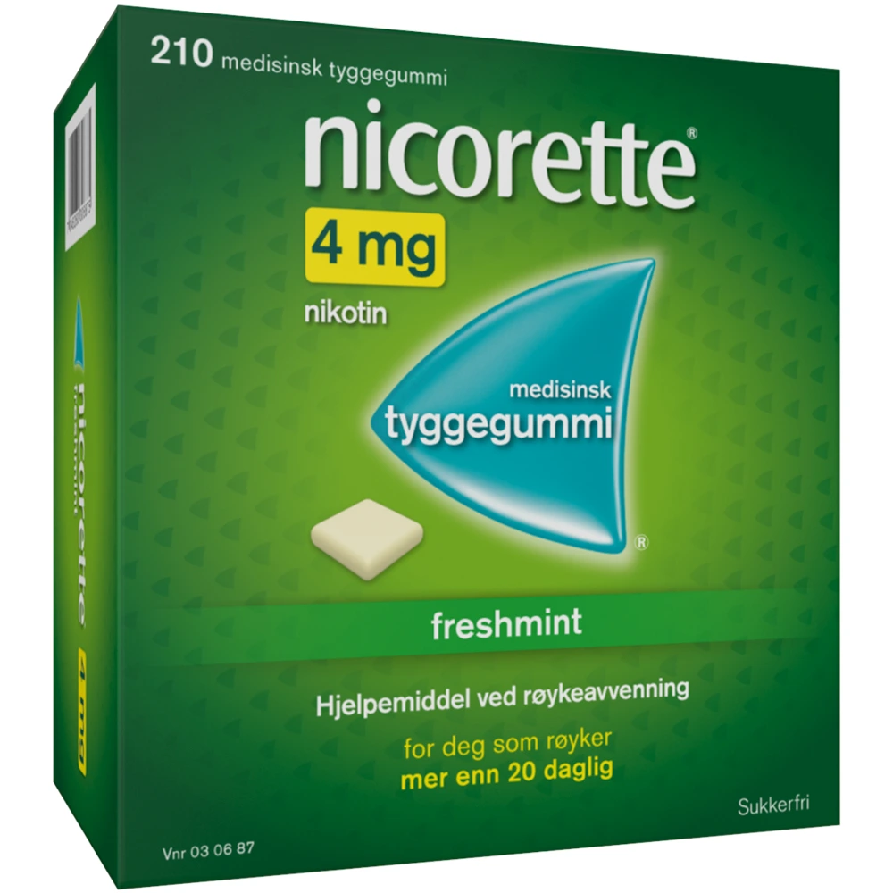 Nicorette Freshmint medisinsk tyggegummi 4 mg
