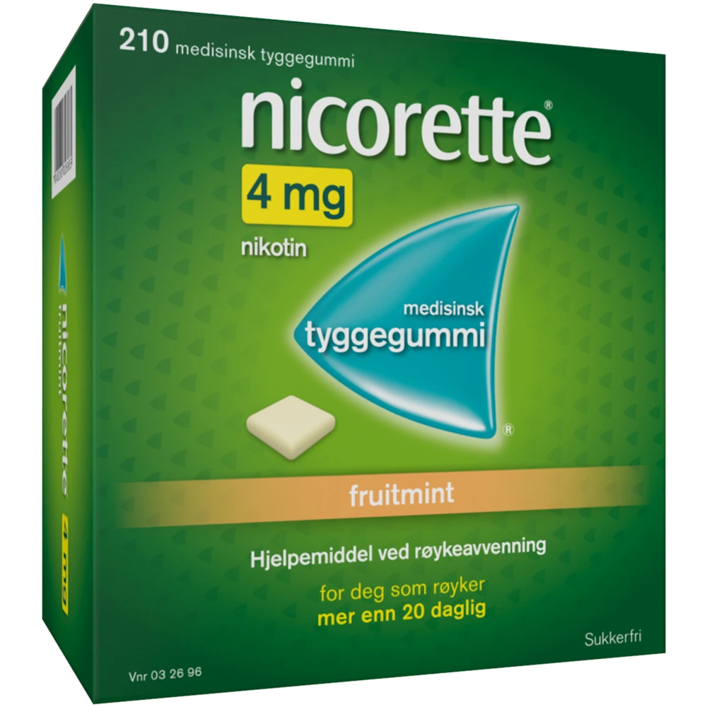 Nicorette Fruitmint medisinsk tyggegummi 4 mg