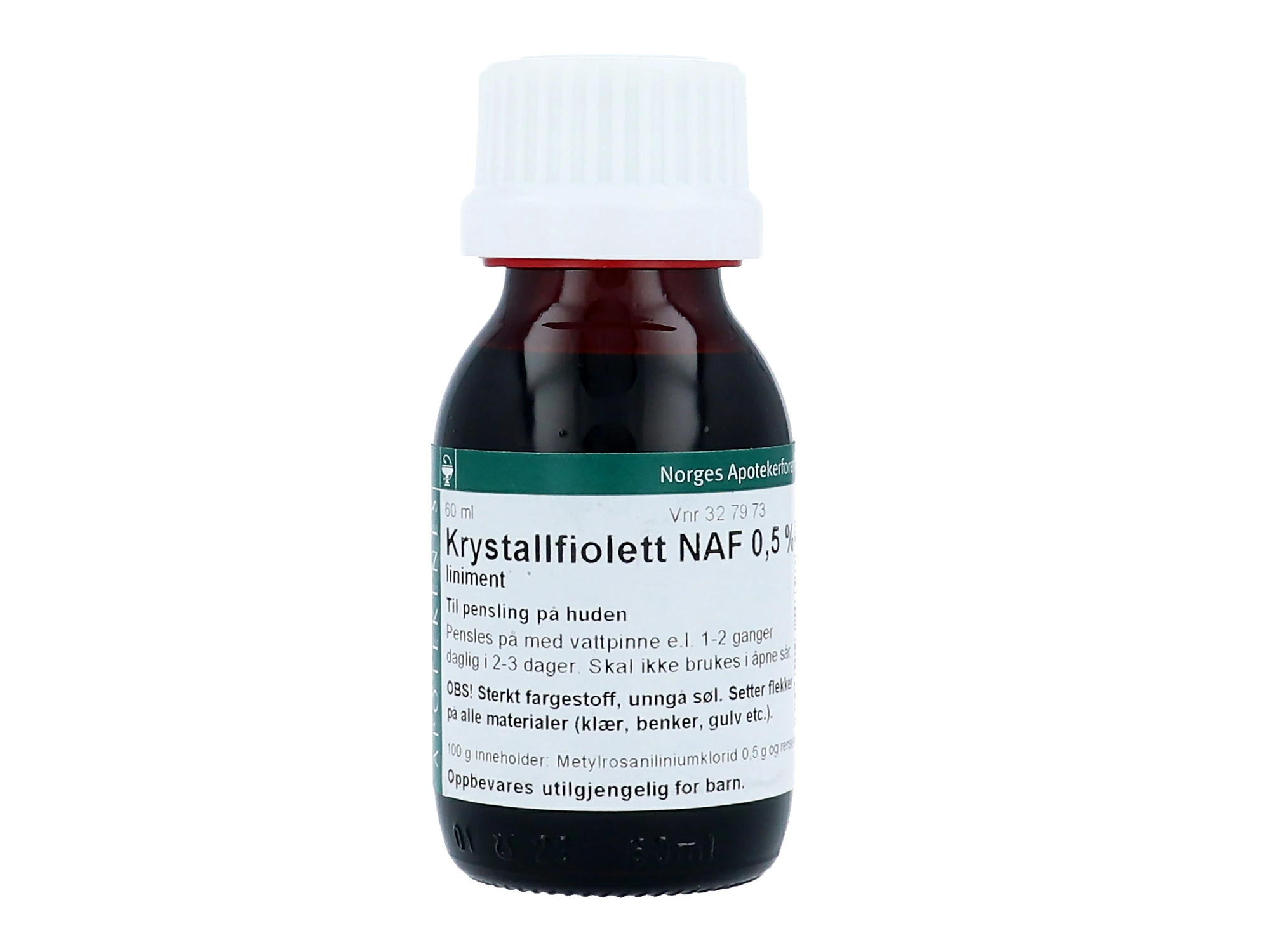 Krystallfiolett NAF liniment, oppl 0,5 %