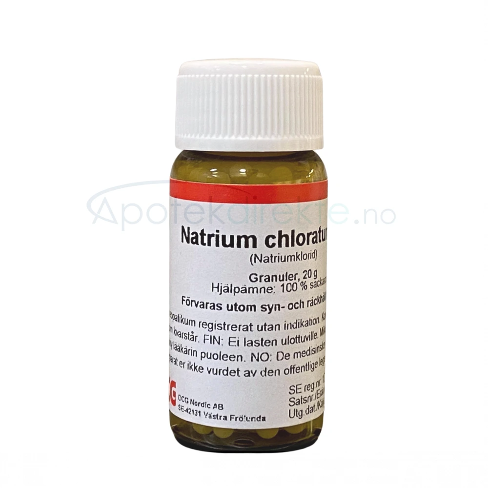 Natrium Chloratum (muriaticum) D6 20g Piller