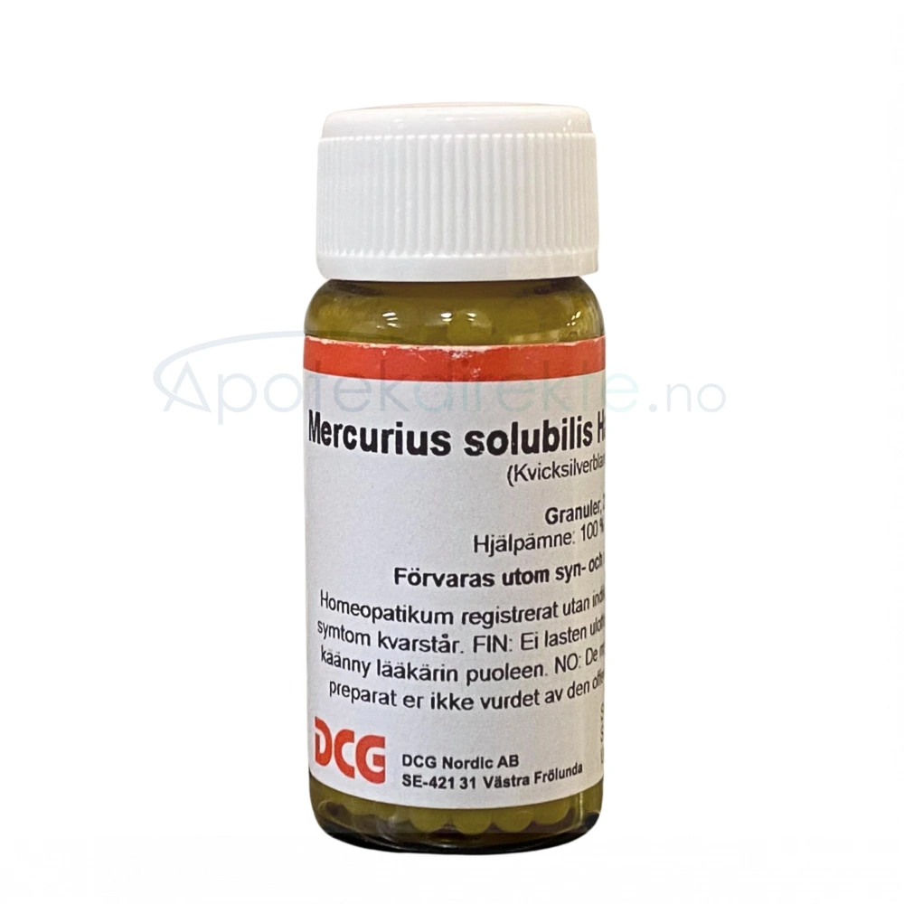Mercurius solubilis hahn. D30 20g Piller