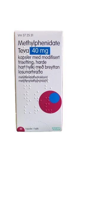 Methylphenidate Teva kaps modif frisett 40 mg