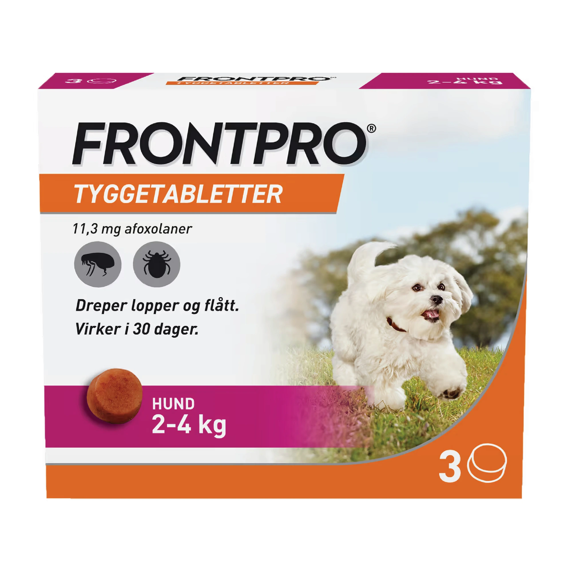 Frontpro tyggetab hund 11,3 mg