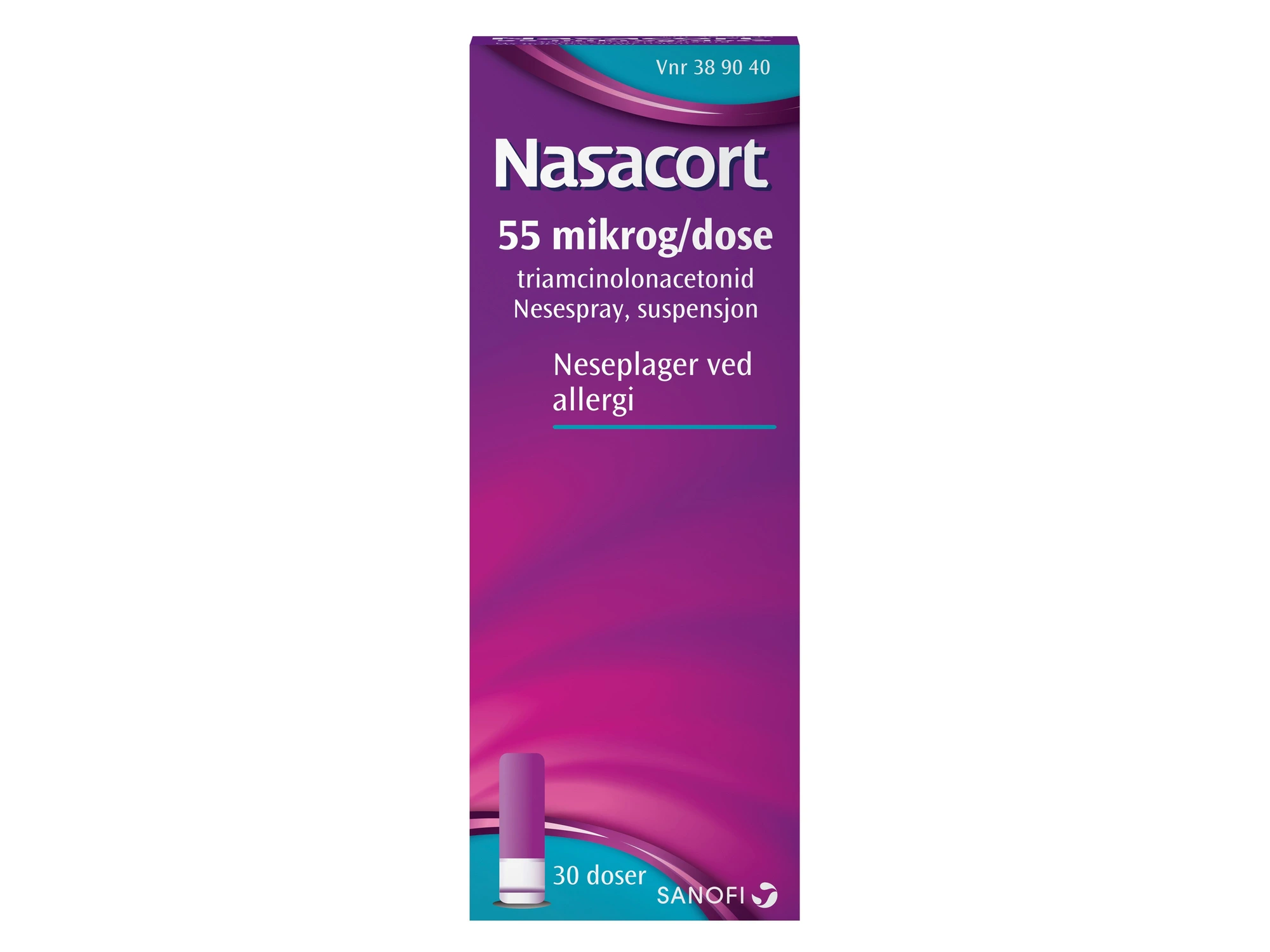 Nasacort nesespray susp 55 mikrog/dose