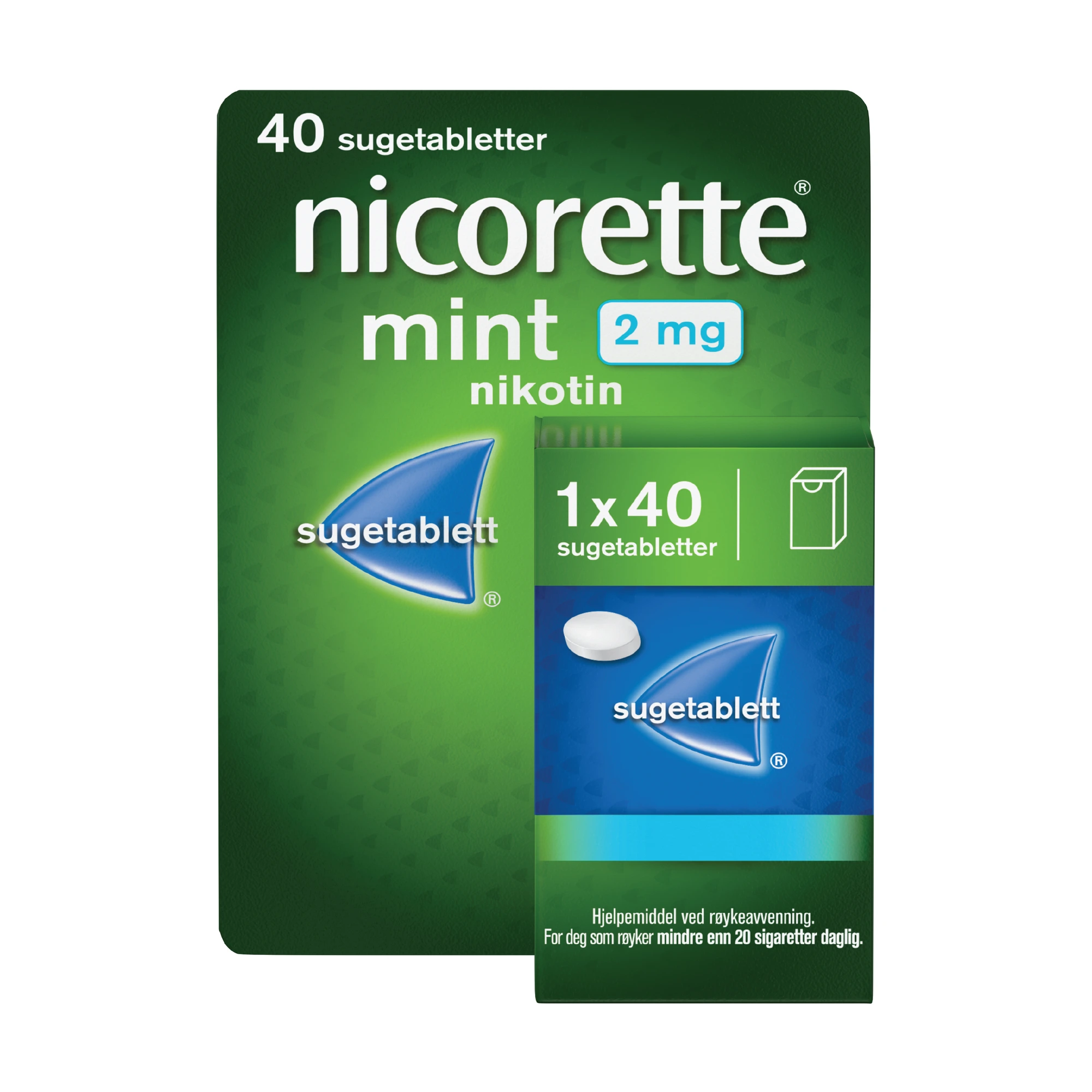 Nicorette sugetab med mintsmak 2 mg