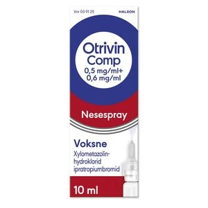 Otrivin Comp nesespray oppl 0,5 mg/ml/0,6 mg/ml