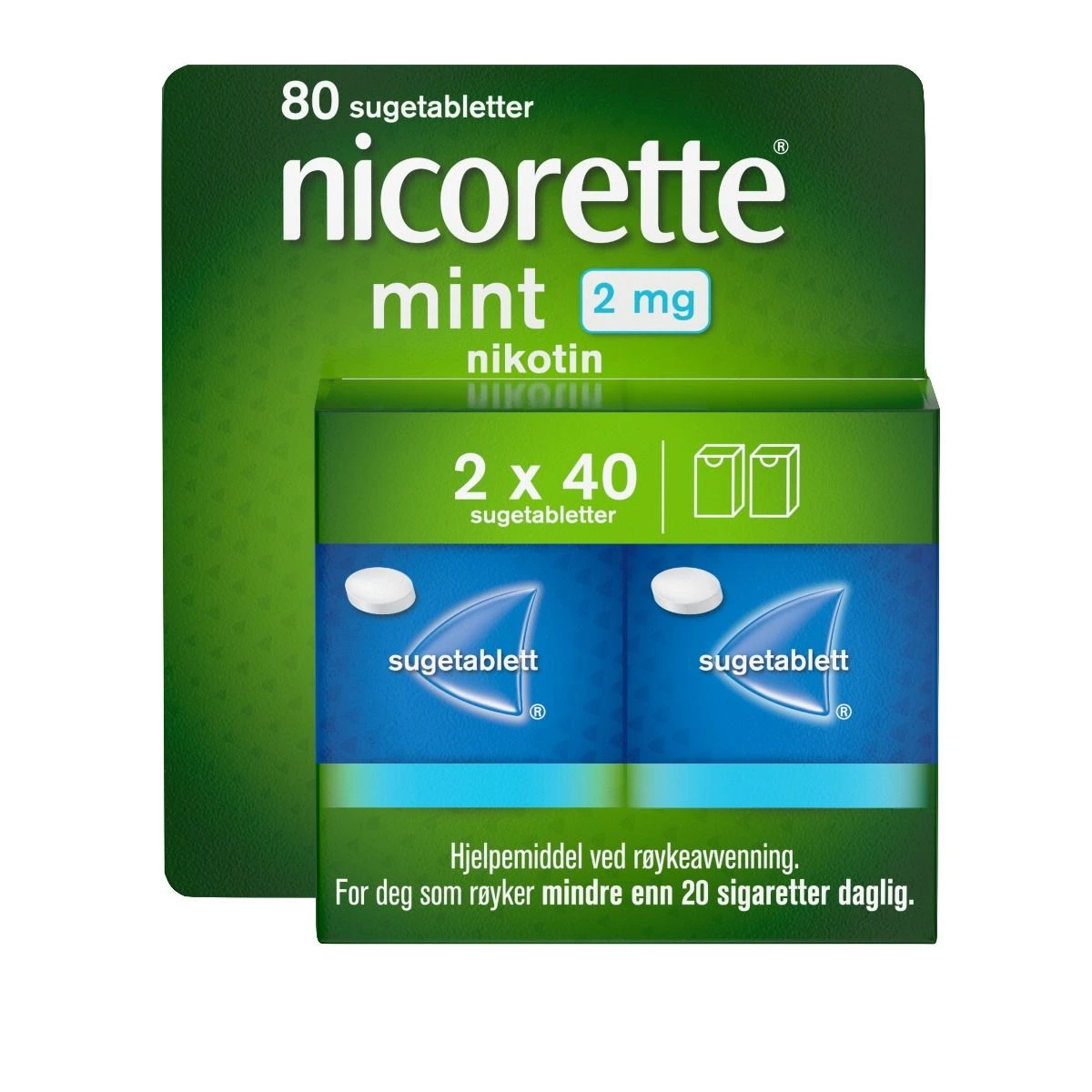 Nicorette sugetab med mintsmak 2 mg