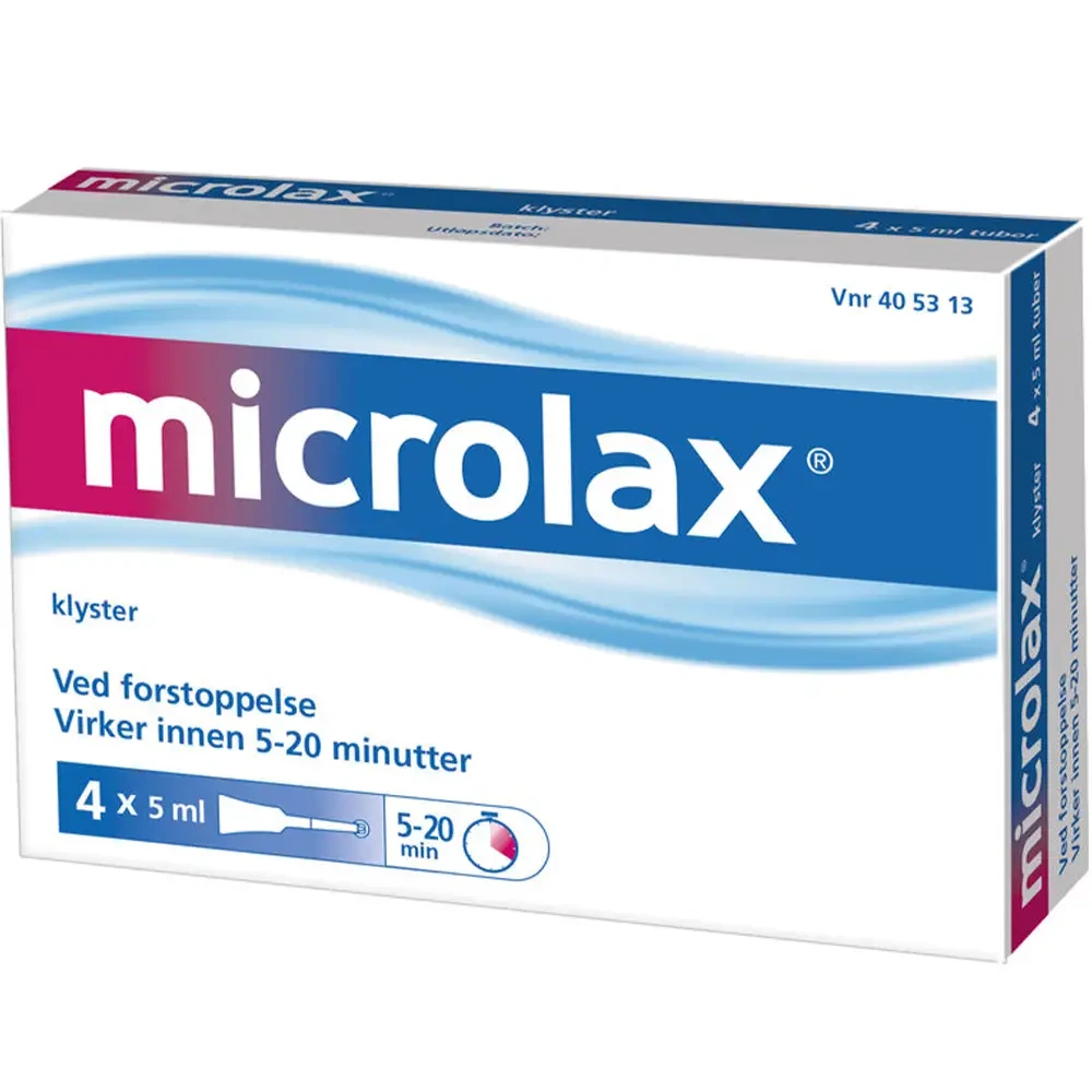 Microlax rektalvæske, oppl 90 mg/ml/9 mg/ml/625 mg/ml