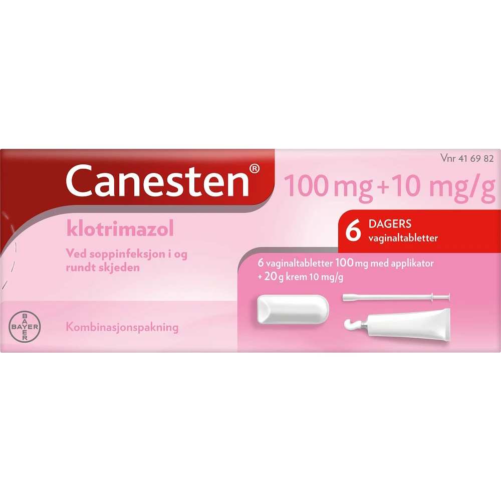 Canesten vag tab 100 mg/krem 10 mg/g