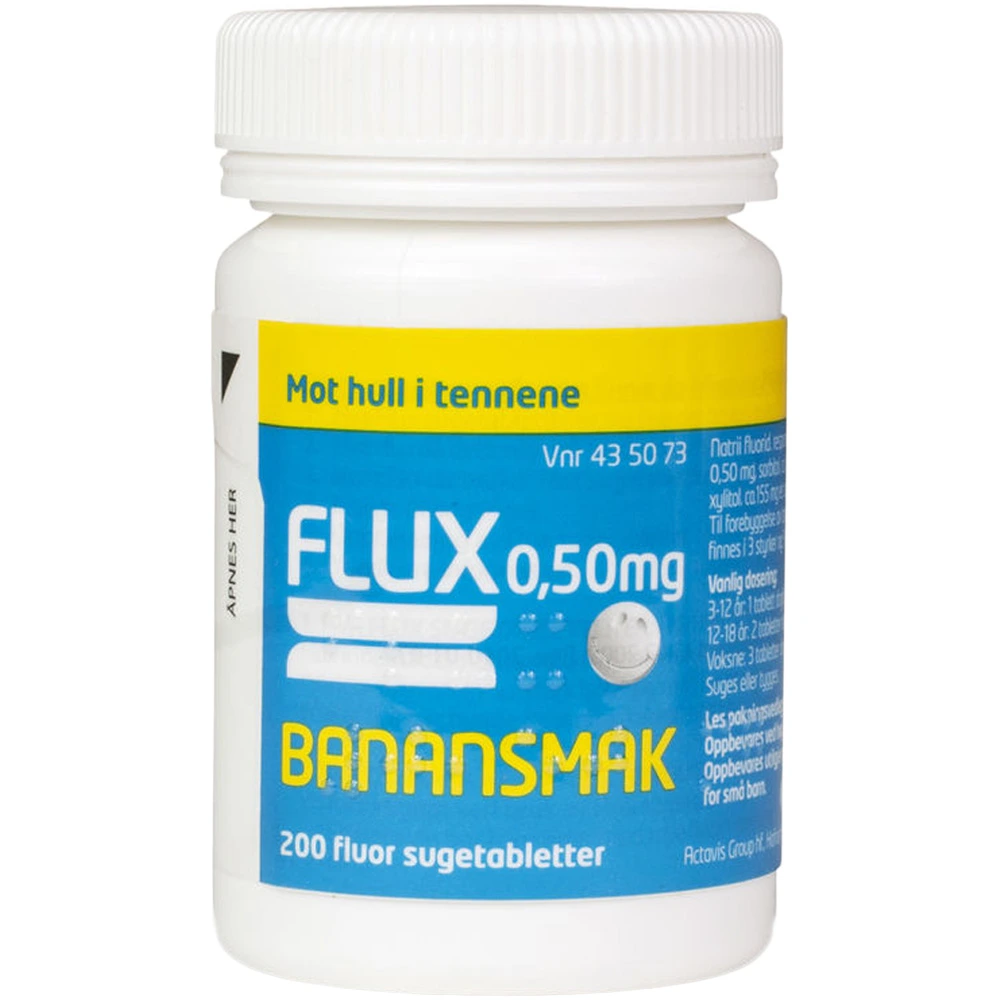 Flux sugetab med banansmak 0,5 mg