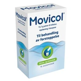 Movicol pulv til mikst, oppl med lime/sitronsmak