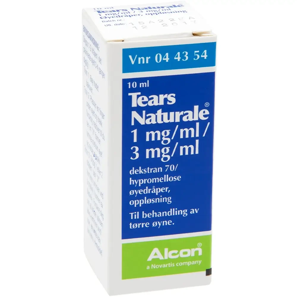 Tears Naturale øyedr, oppl 1 mg/ml/3 mg/ml