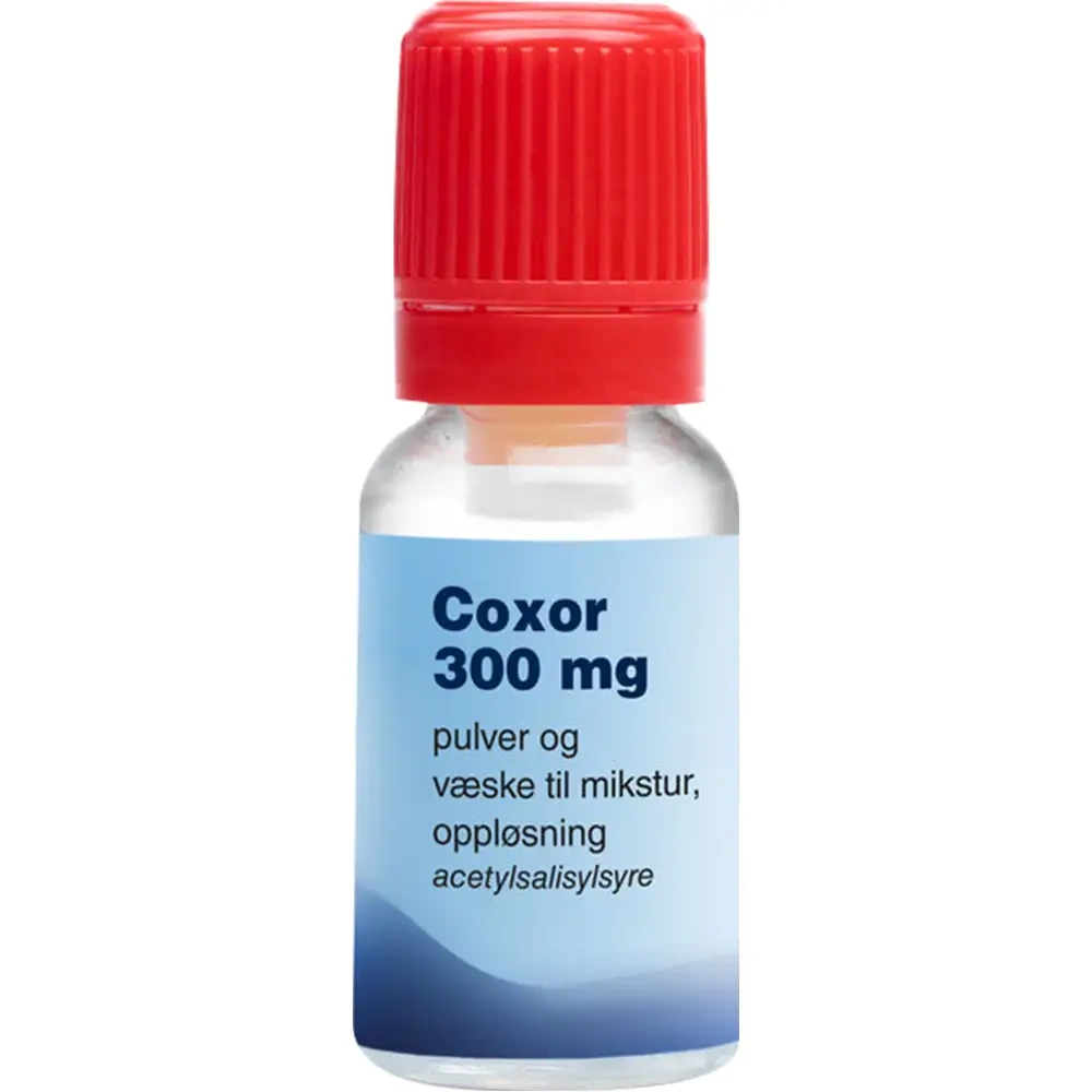 Coxor pulv+væske til mikst oppl 300 mg