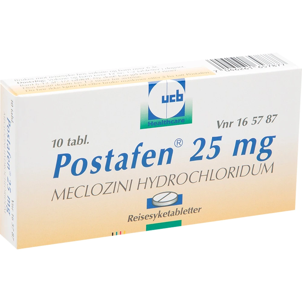 Postafen tab 25 mg, 10 stk