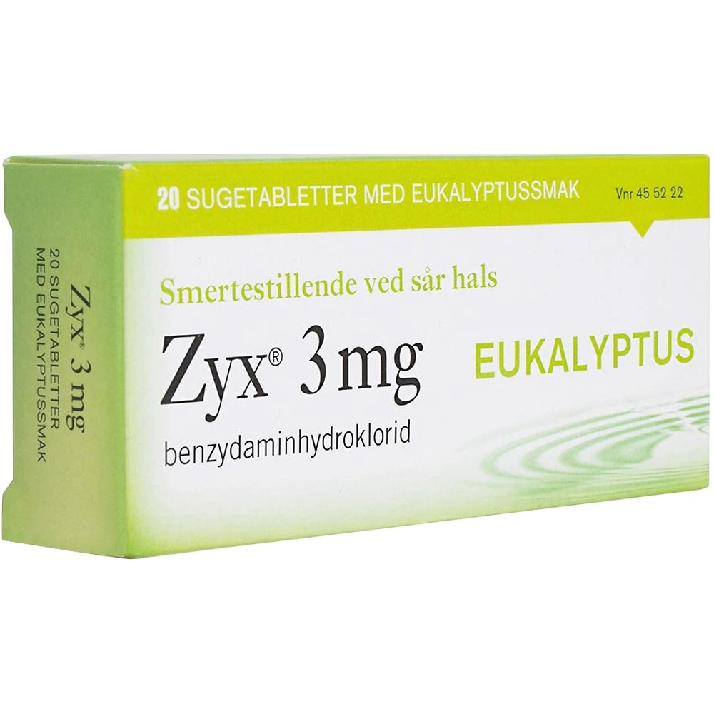 Zyx sugetab med eukalyptussmak 3 mg