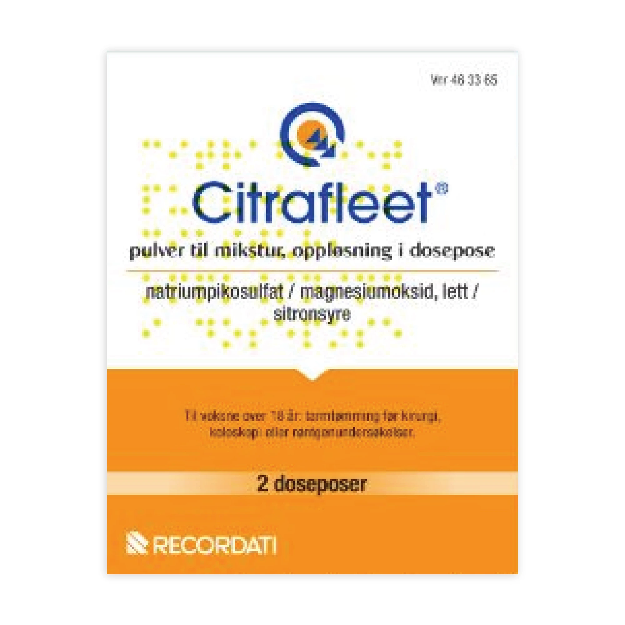 Citrafleet pulv til mikst, oppl 10 mg/3,5 g/10,97 g