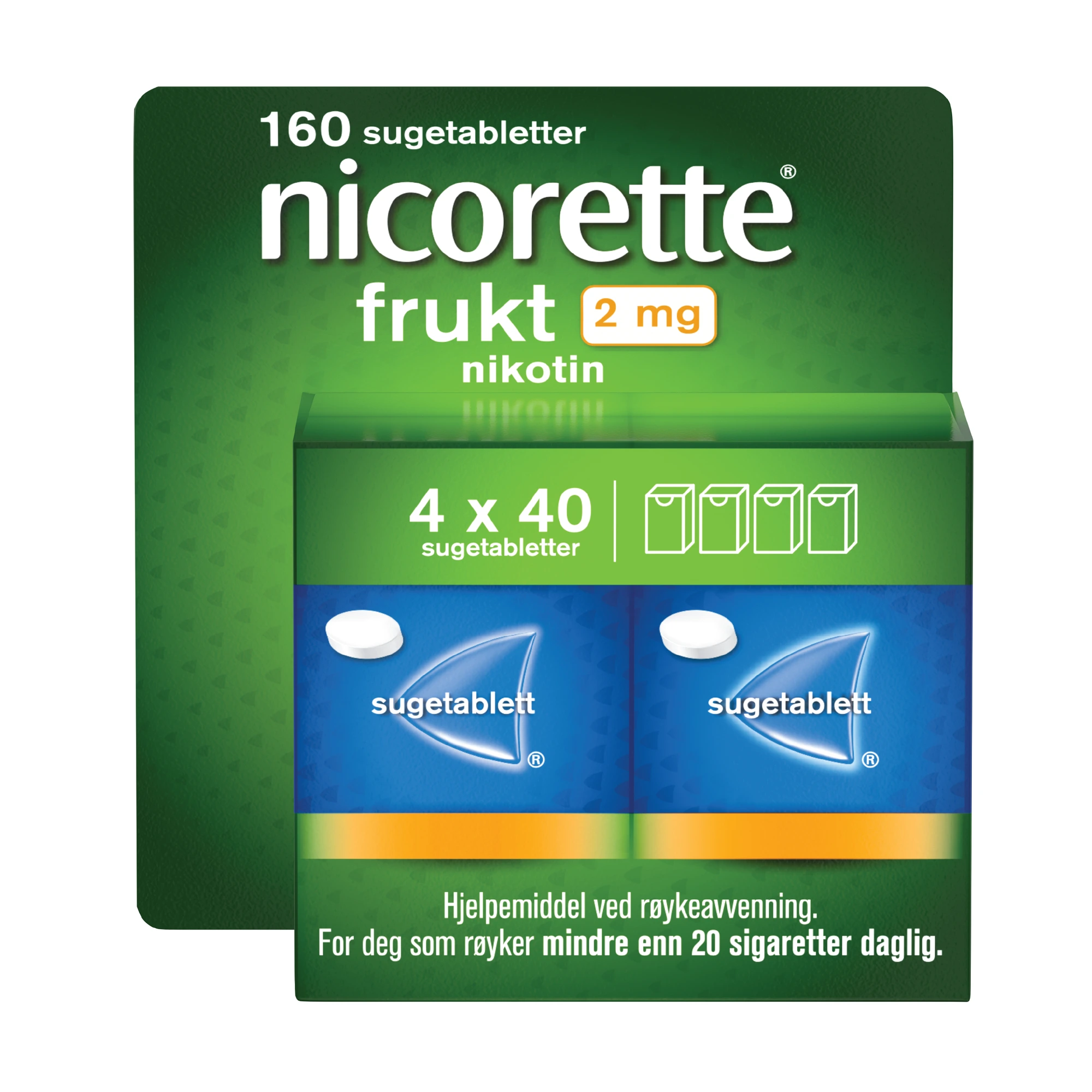 Nicorette sugetab med fruktsmak 2 mg