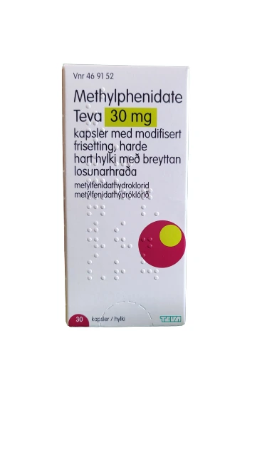 Methylphenidate Teva kaps modif frisett 30 mg
