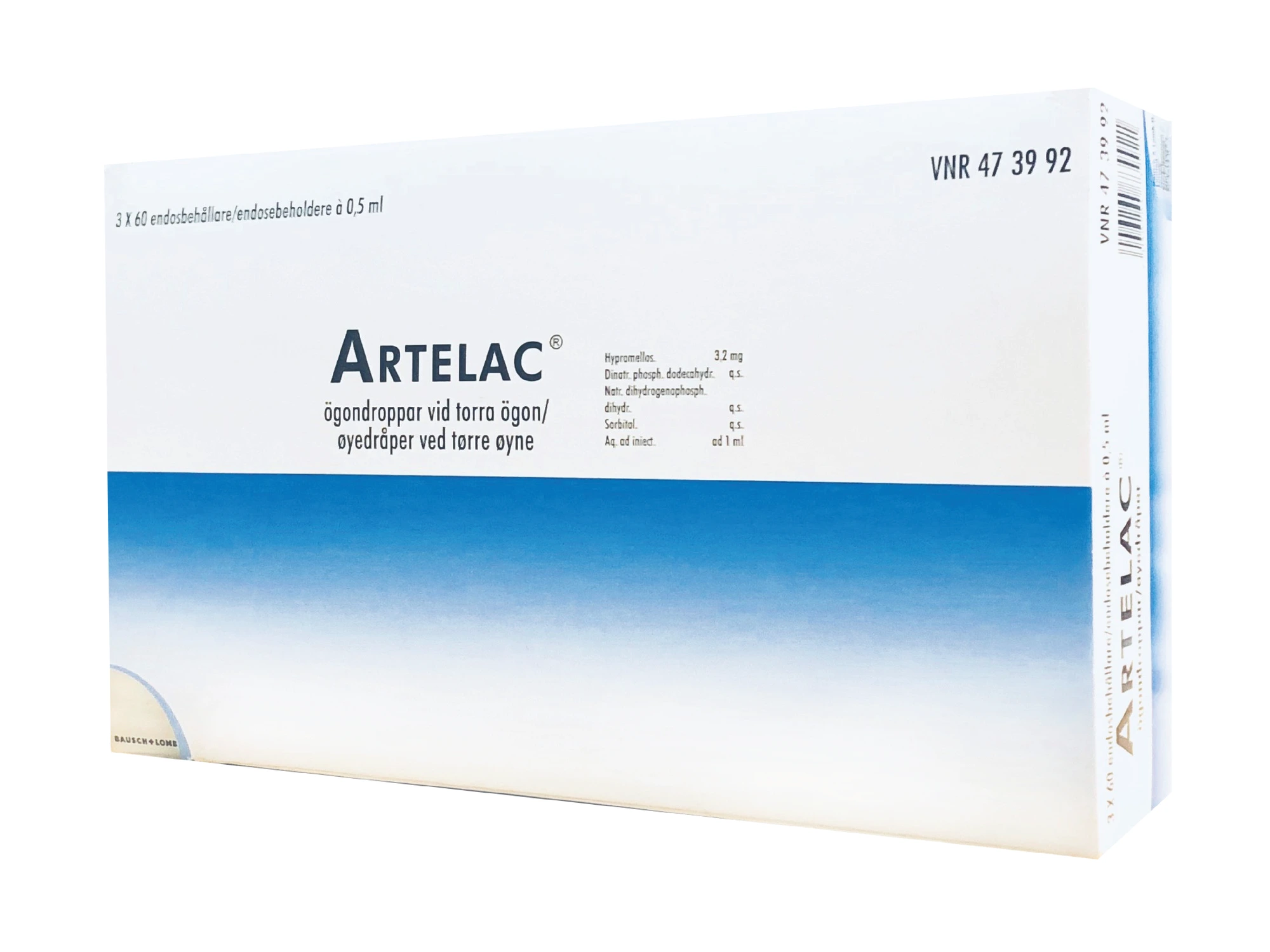 Artelac øyedr, oppl 3,2 mg/ml